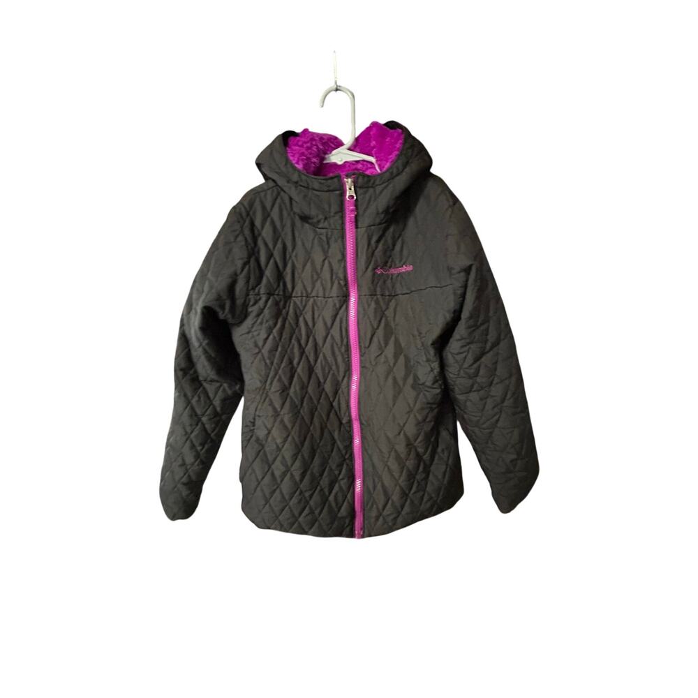 Girls Medium 10-12 Columbia Bella Plush fleece lined jacket with hood